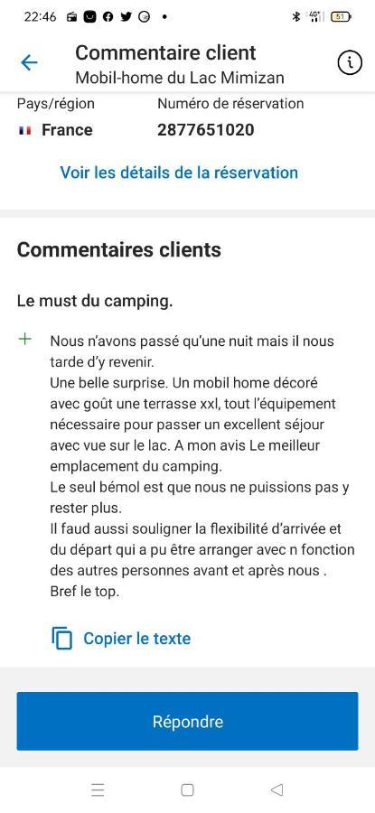 Mobil-Home Du Lac Mimizan Aureilhan  Екстер'єр фото